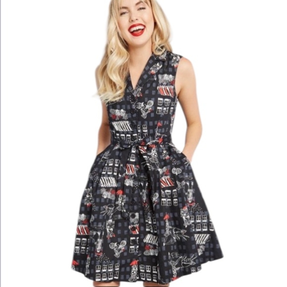 NWOT ModCloth Community Brunch Shirt Dress Size Small